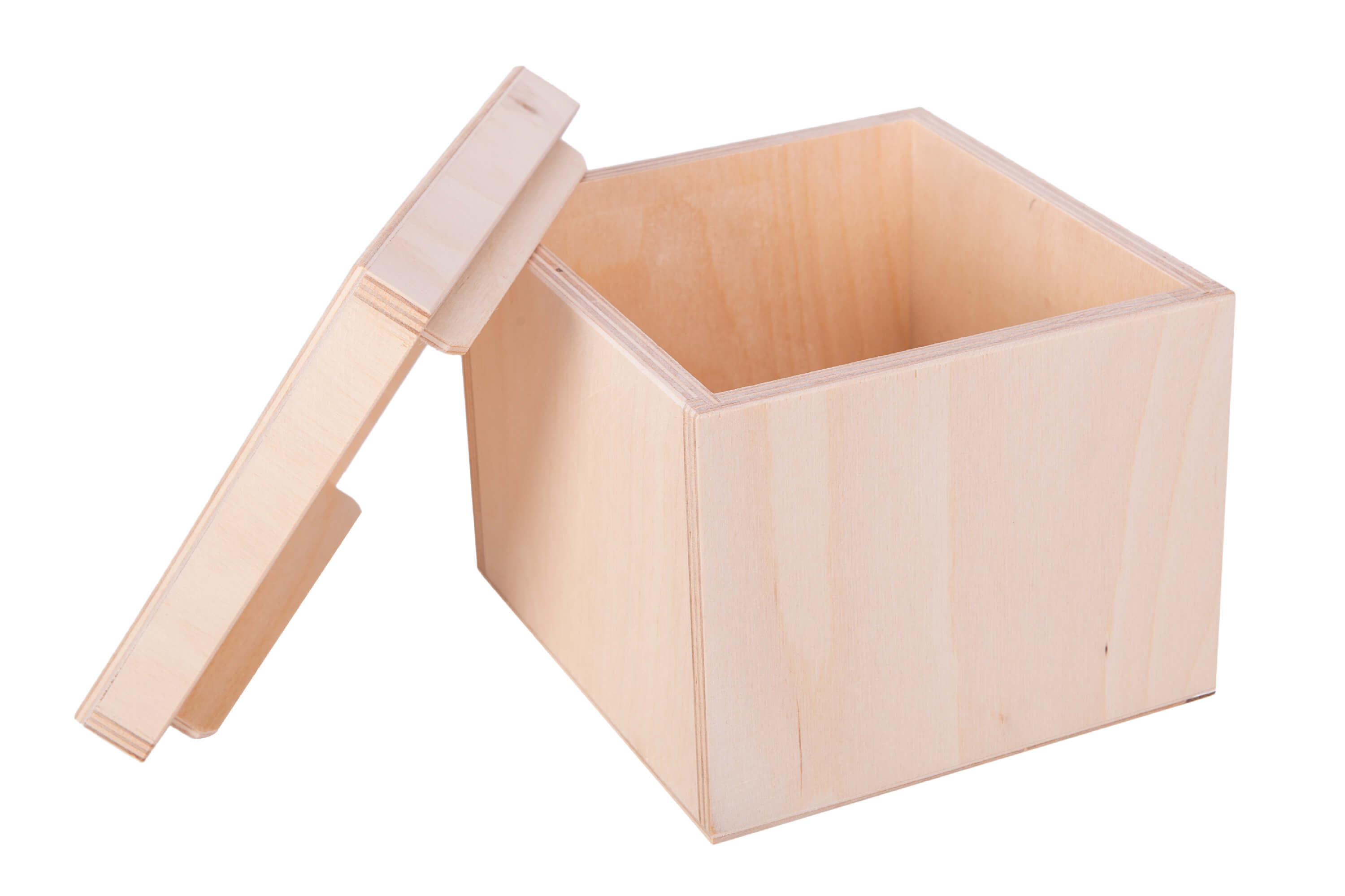 Pudełko drewniane na bombkę świąteczną 15x14x13cm PU0080